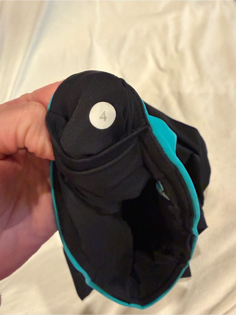 lululemon athletica Black with Teal Trim Leggings